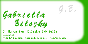 gabriella bilszky business card